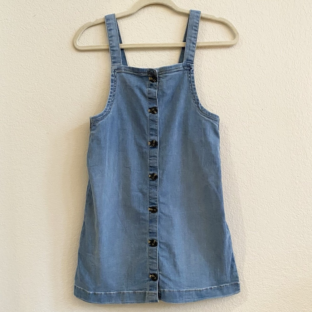 Threadabouts‎ Kids Denim Pinafore Dress Size 12 Girls Denimcore Kidcore